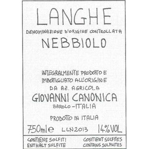 2018 Giovanni Canonica Langhe Nebbiolo