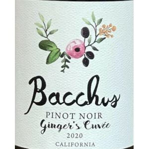 2020 Bacchus Cellars Ginger's Cuvée Pinot Noir
