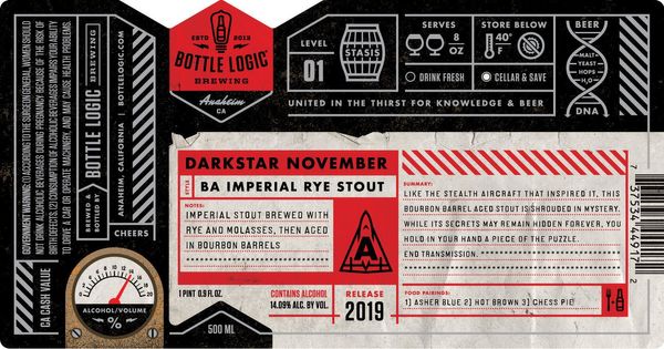 Bottle Logic Brewing Darkstar November