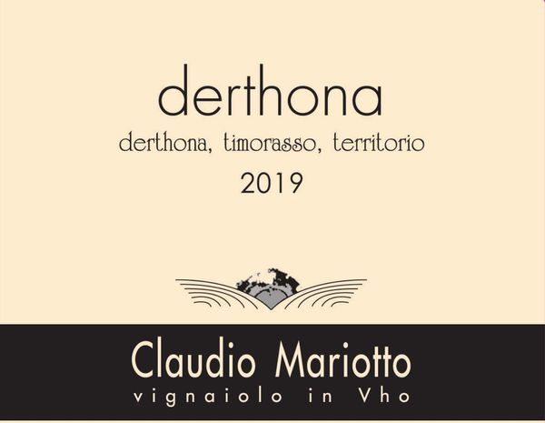 2019 Claudio Mariotto Derthona Timorasso