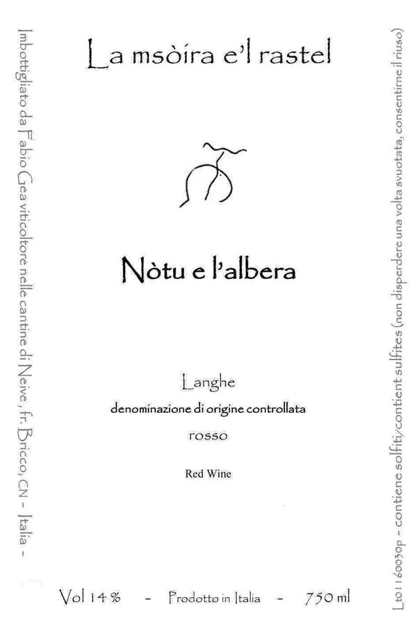 2018 Fabio Gea Langhe Rosso Nòtu e l'albero