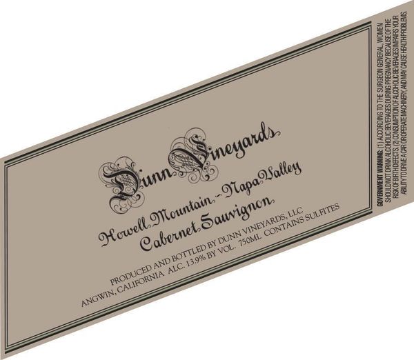 2018 Dunn Vineyards Howell Mountain Cabernet Sauvignon