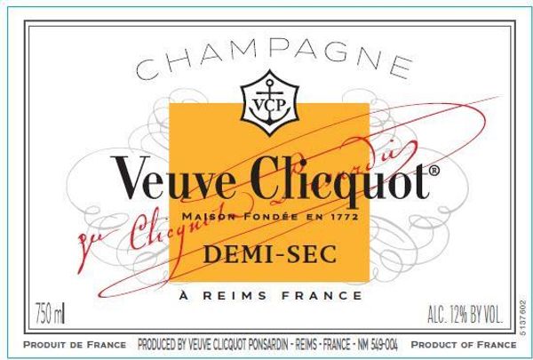 Veuve Clicquot Ponsardin Champagne Demi-Sec