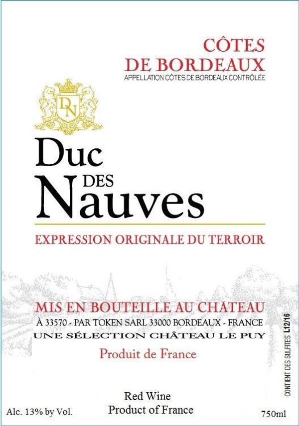 2020 Château Le Puy Duc des Nauves Côtes de Bordeaux