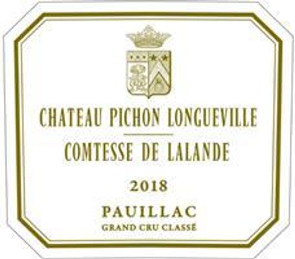 2018 Château Pichon Longueville Comtesse de Lalande Pauillac