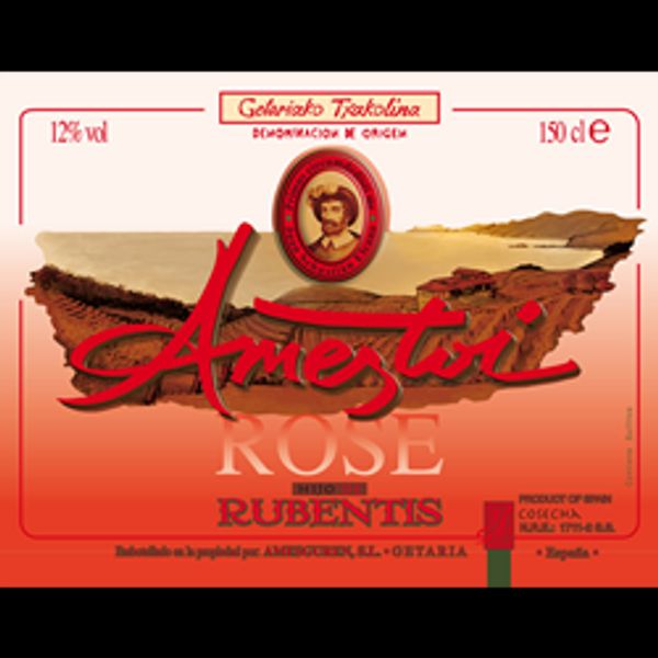 2016 Ameztoi Hijo de Rubentis Getariako Txakolina Sparkling Rosé
