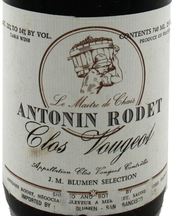 1979 Antonin Rodet Clos de Vougeot