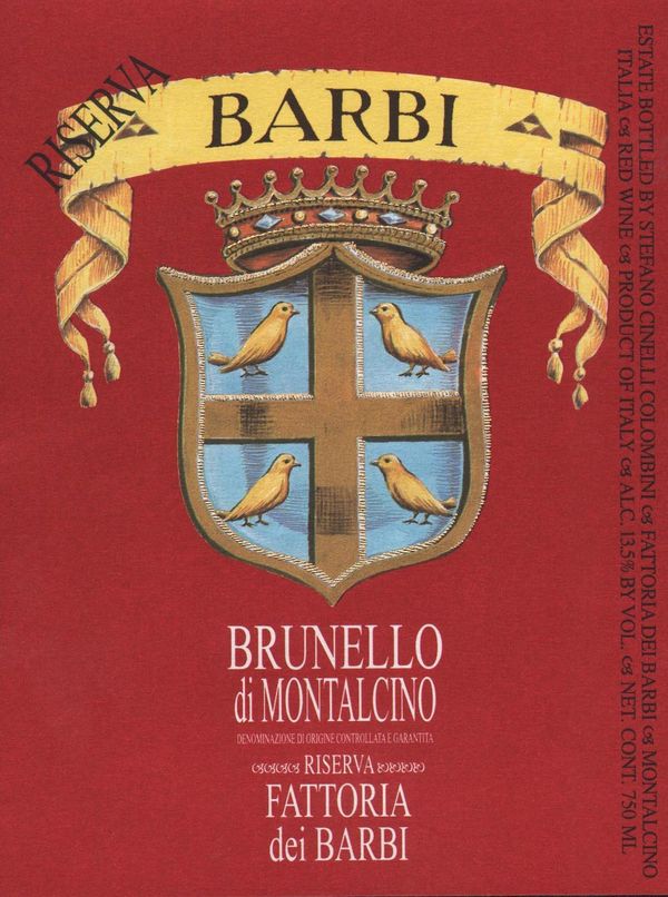 2012 Fattoria dei Barbi Brunello di Montalcino Riserva