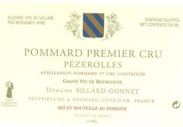 2005 Domaine Billard-Gonnet Pommard Pézerolles