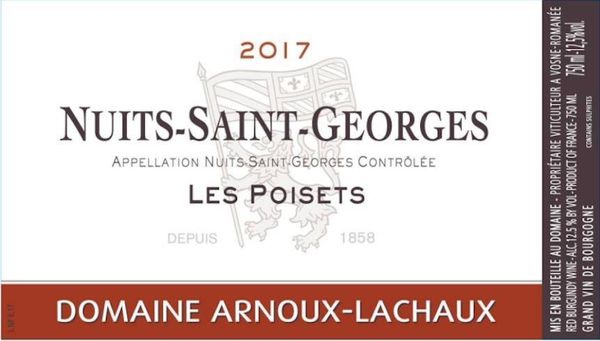 2017 Domaine Arnoux-Lachaux Nuits-St-Georges Les Poisets