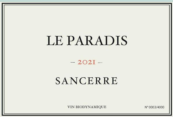 2021 Domaine du Nozay Sancerre Le Paradis