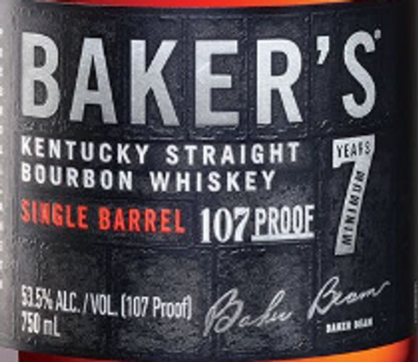 Baker's Single Barrel 7 Years Old Kentucky Straight Bourbon Whiskey