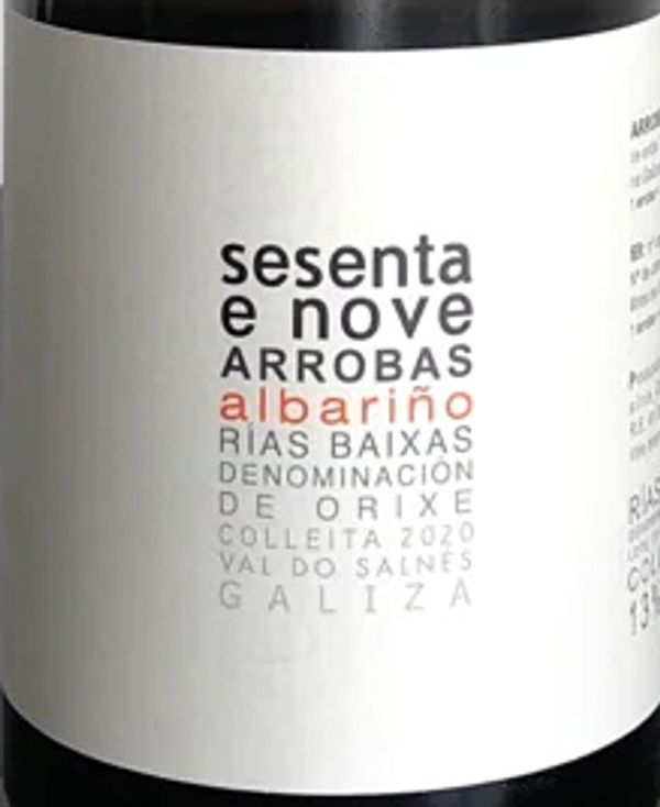 2020 Albamar Sesenta e Nove Arrobas Albariño