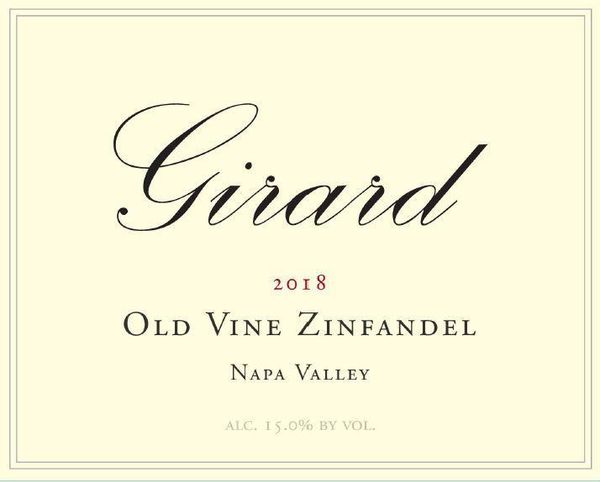 2018 Girard Old Vine Zinfandel