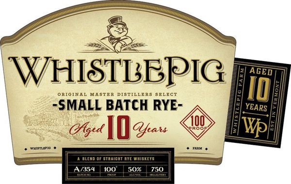 WhistlePig Aged 10 Years Straight Rye Whiskey