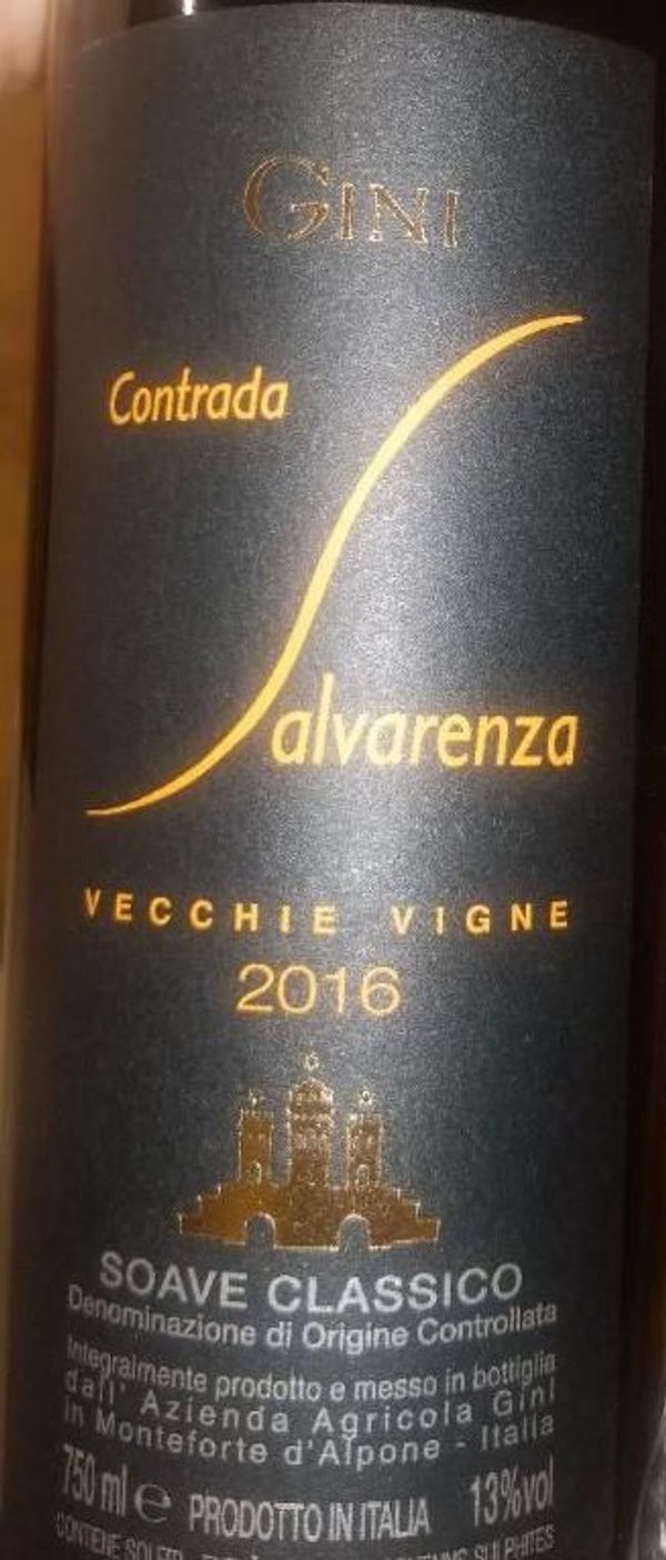 2020 Gini Soave Classico Contrada Salvarenza Vecchie Vigne