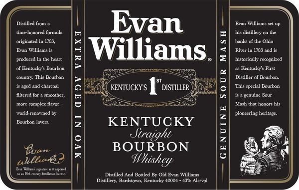Evan Williams Black Label Kentucky Straight Bourbon Whiskey