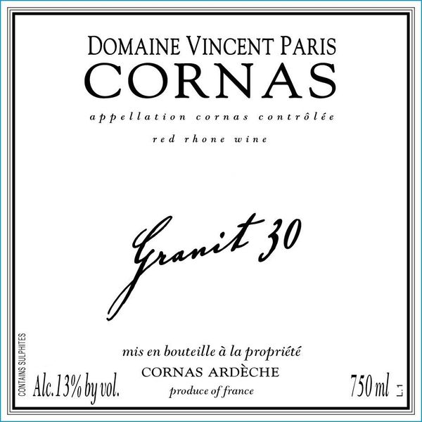 2021 Domaine Vincent Paris Cornas Granit 30