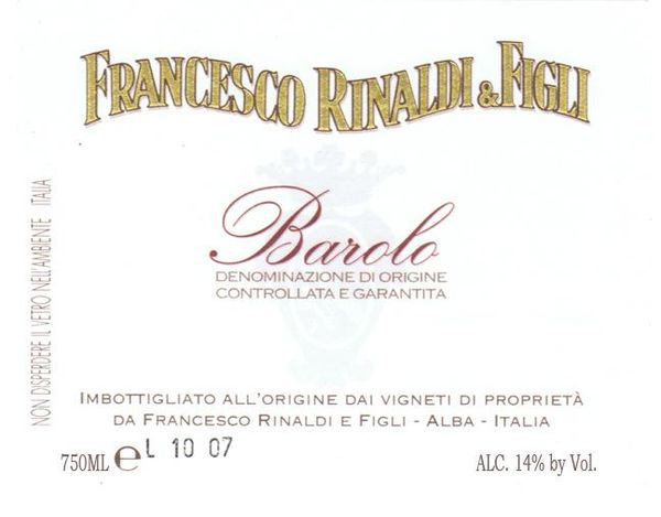 2018 Francesco Rinaldi & Figli Barolo