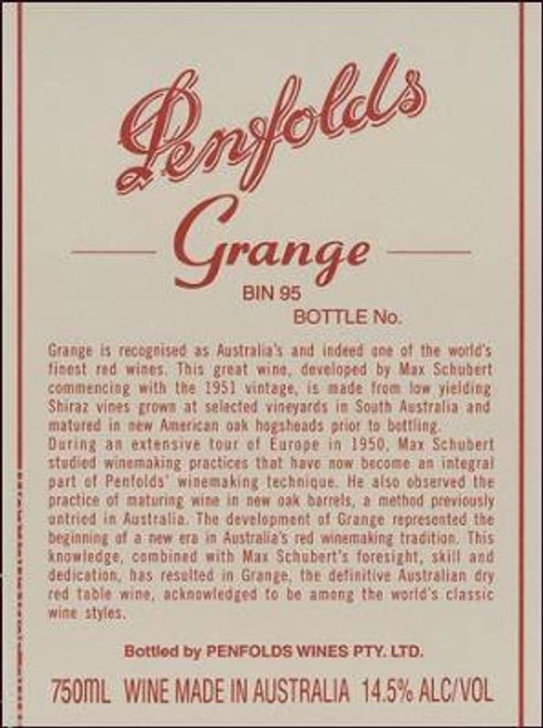 2015 Penfolds Grange