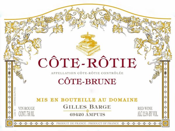1993 Domaine Barge Côte-Rôtie Côte-Brune