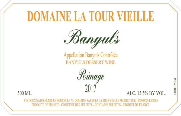 2020 Domaine la Tour Vieille Banyuls Rimage