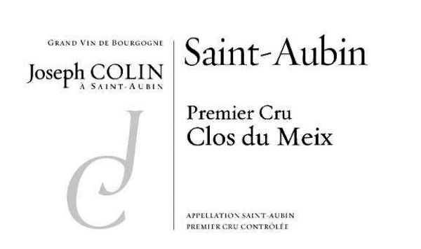 2020 Joseph Colin Saint-Aubin Clos du Meix