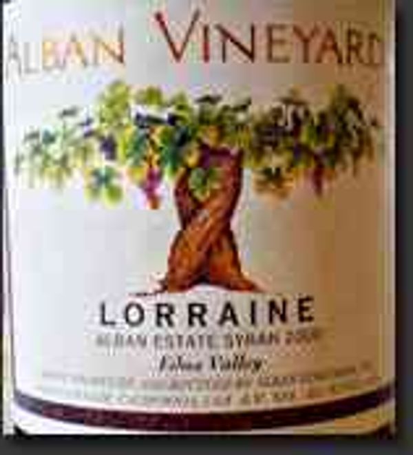 2004 Alban Vineyards Lorraine Syrah