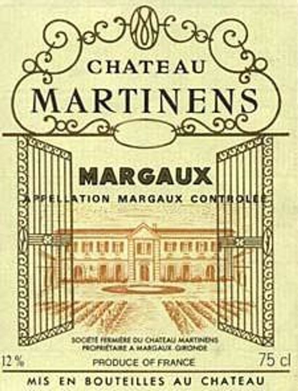 2000 Château Martinens Margaux