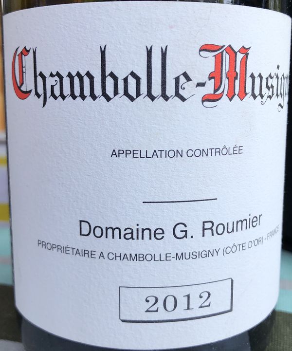 2012 Domaine G. Roumier Chambolle-Musigny