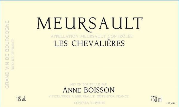 2018 Anne Boisson Meursault Les Chevalières