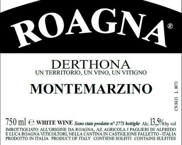 2020 Roagna Derthona Montemarzino Timorasso