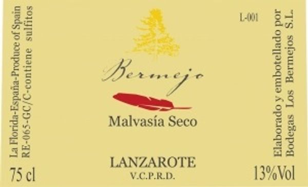 2022 Bodega Los Bermejos Lanzarote Malvasia Seco