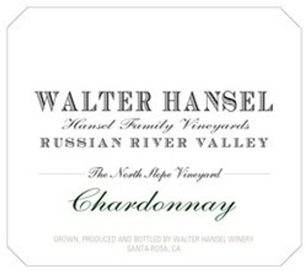 2020 Walter Hansel Winery The North Slope Vineyard Chardonnay