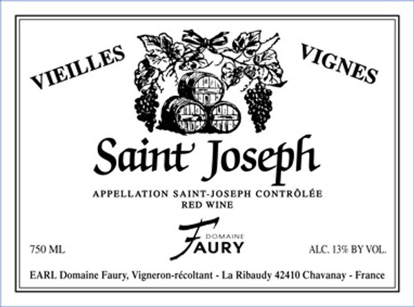 2020 Lionel Faury Saint-Joseph Vieilles Vignes