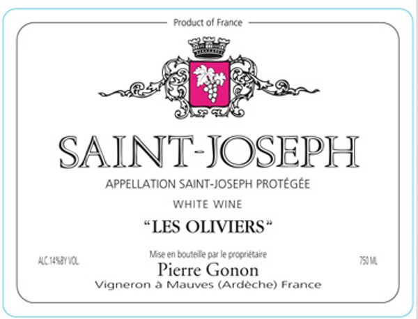 2015 Pierre Gonon Saint-Joseph Blanc Les Oliviers