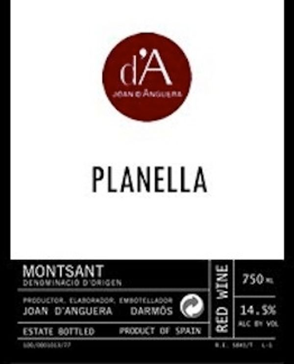 2019 Joan d'Anguera Montsant Planella