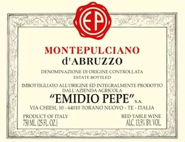 2014 Emidio Pepe Montepulciano d'Abruzzo
