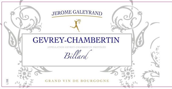 2020 Jerome Galeyrand Gevrey-Chambertin Billard