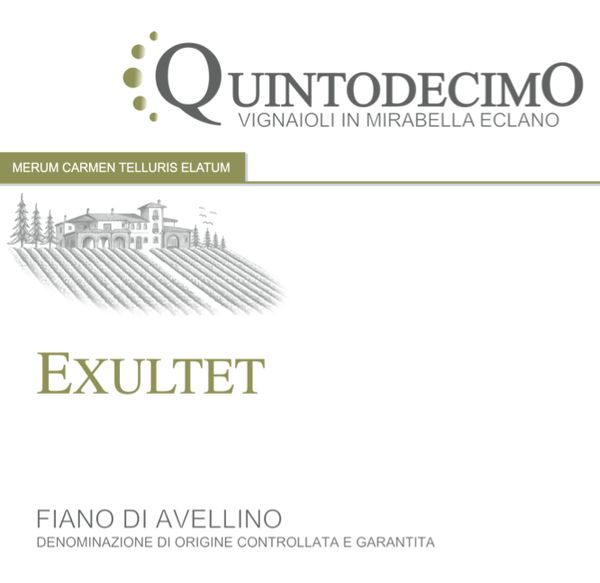 2019 Azienda Agricola Quintodecimo Exultet Fiano di Avellino