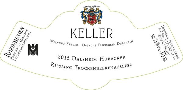 2015 Weingut Keller Dalsheimer Hubacker Riesling Trockenbeerenauslese
