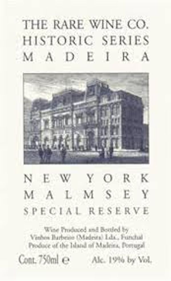 Rare Wine Co. Historic Series Madeira New York Malmsey Special Reserve