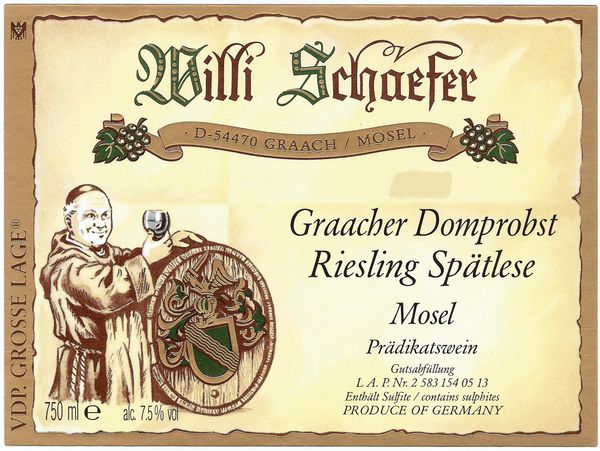 2020 Willi Schaefer Graacher Domprobst Riesling Spätlese #5