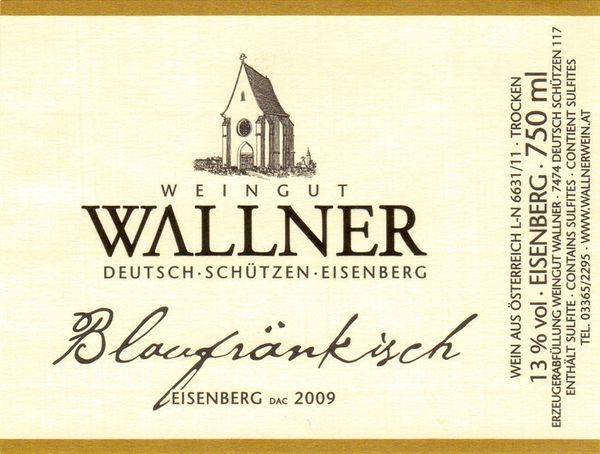 2017 Weingut Wallner Eisenberg Blaufränkisch