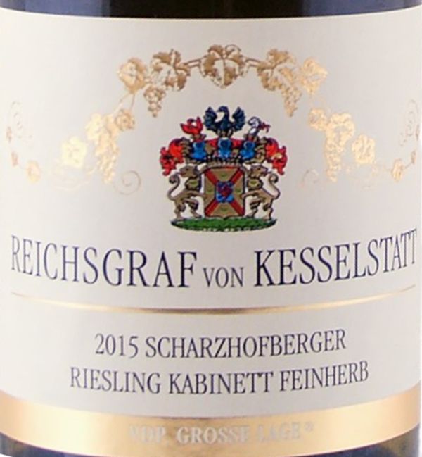 2015 Reichsgraf von Kesselstatt Scharzhofberger Riesling Kabinett Feinherb