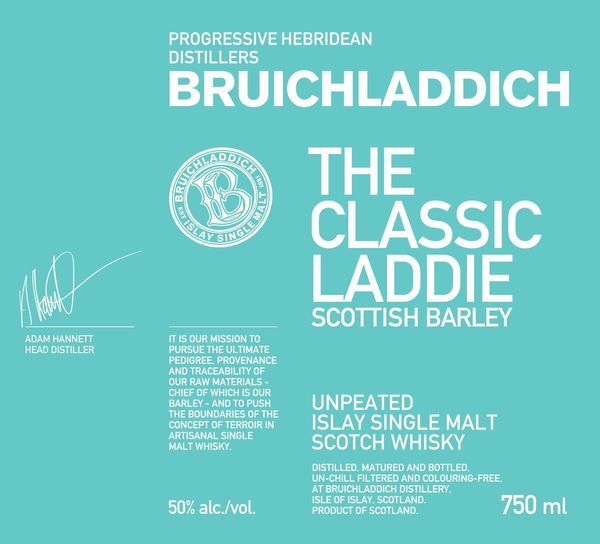 Bruichladdich The Classic Laddie Unpeated Islay Single Malt Scotch Whisky