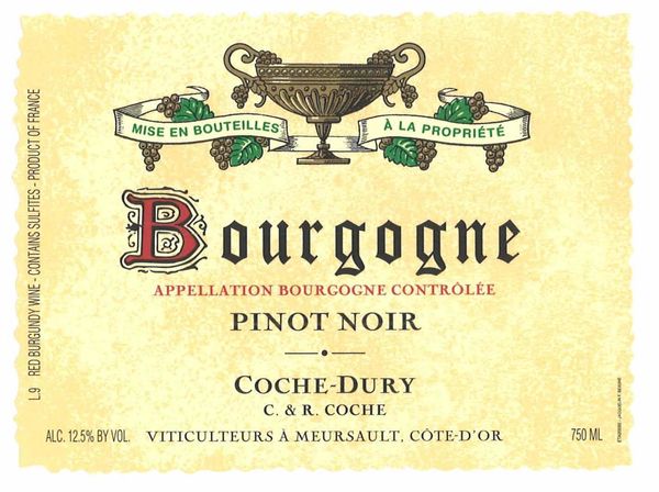 2002 Domaine Coche-Dury Bourgogne Pinot Noir