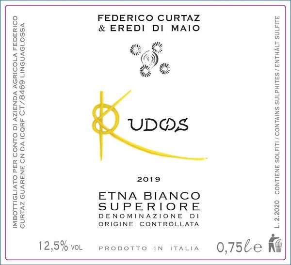 2020 Federico Curtaz Kudos Etna Bianco Superiore
