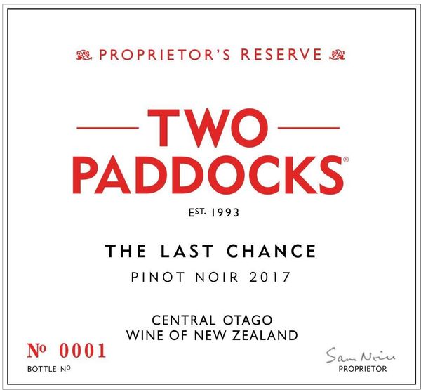 2019 Two Paddocks The Last Chance Pinot Noir