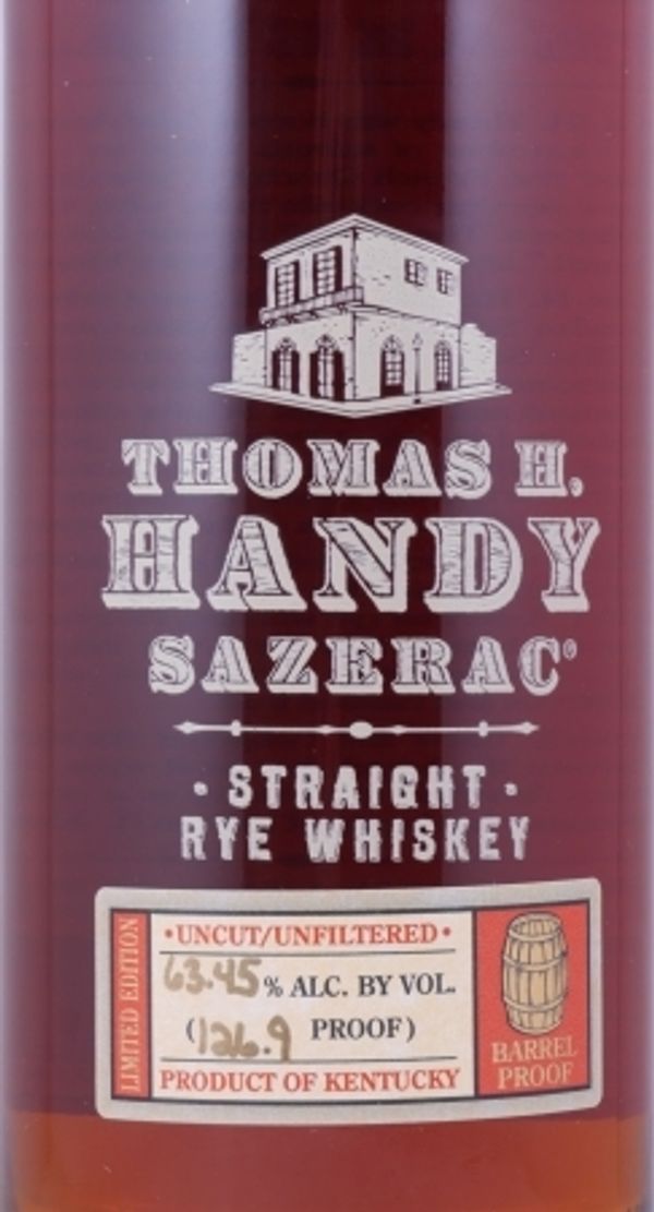 Thomas H. Handy Sazerac Fall of 2015 Straight Rye Whiskey